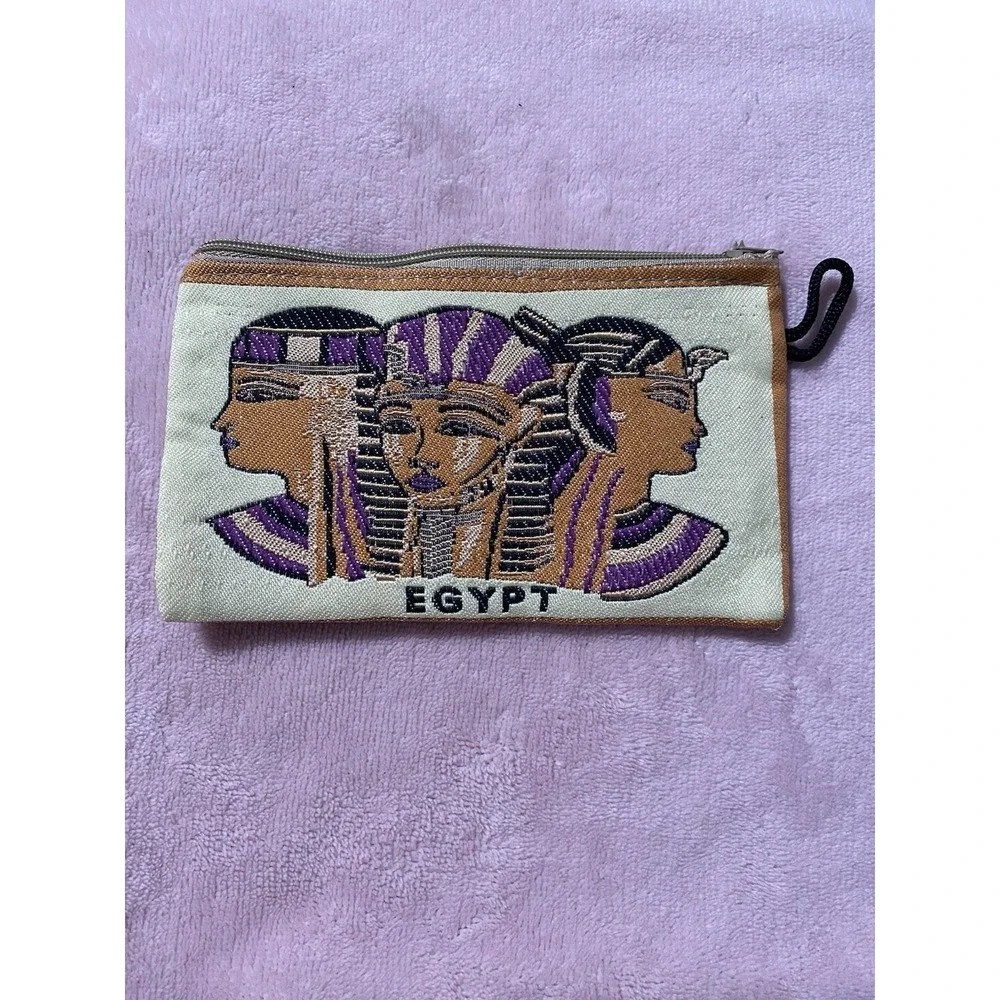 Egyptian Pharaoh GalsCosmetic,Coin,Money,Jewelry Zipper Bag 6